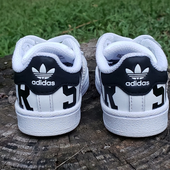 Adidas Superstar XXL Print Sneakers Toddlers Size 4. Like New Condition! - Picture 7 of 14